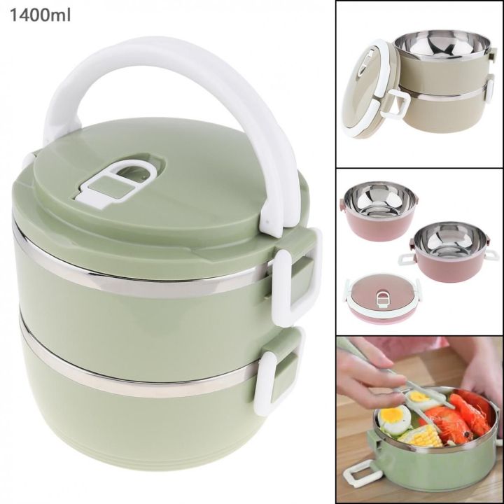 Best Imported 2 Layer Stainless Steel Vacuum Lunch Box Insulated Tiffin Bento Stainless Steel Tiffin Hot Box For office school.