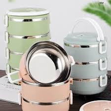 Best Imported 2 Layer Stainless Steel Vacuum Lunch Box Insulated Tiffin Bento Stainless Steel Tiffin Hot Box For office school.