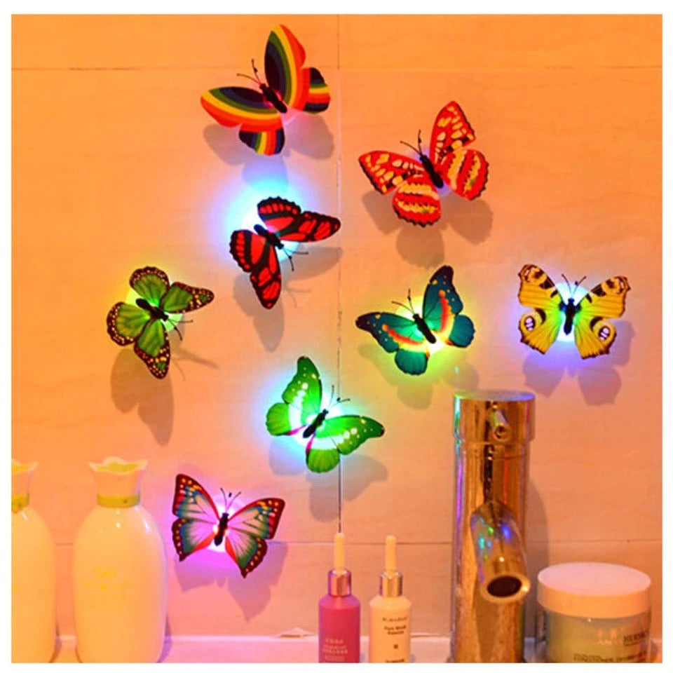 LED Batter-fly Bedside Night Light Baby Kid Room Lamp Indoor Lighting Party Home Decoration Lamp Gift